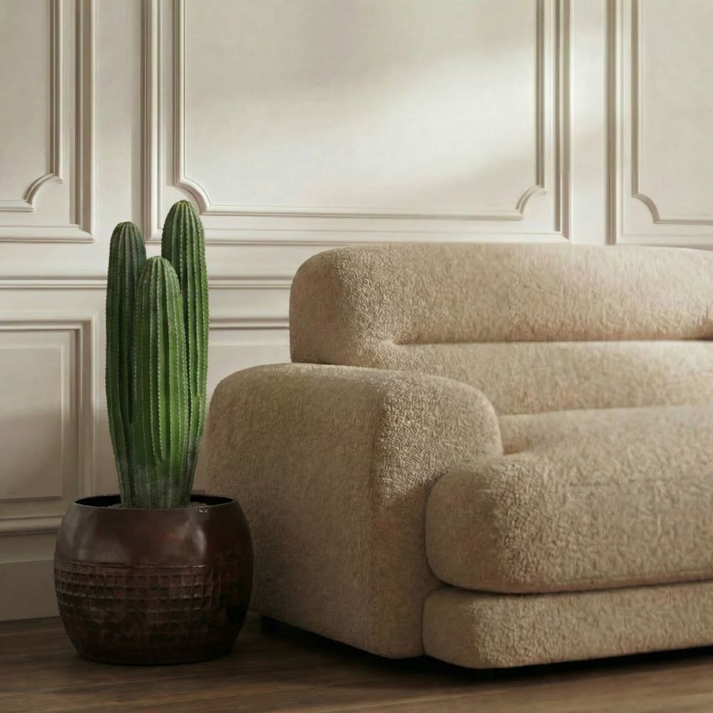 Cactus en pot artificiel vert H63