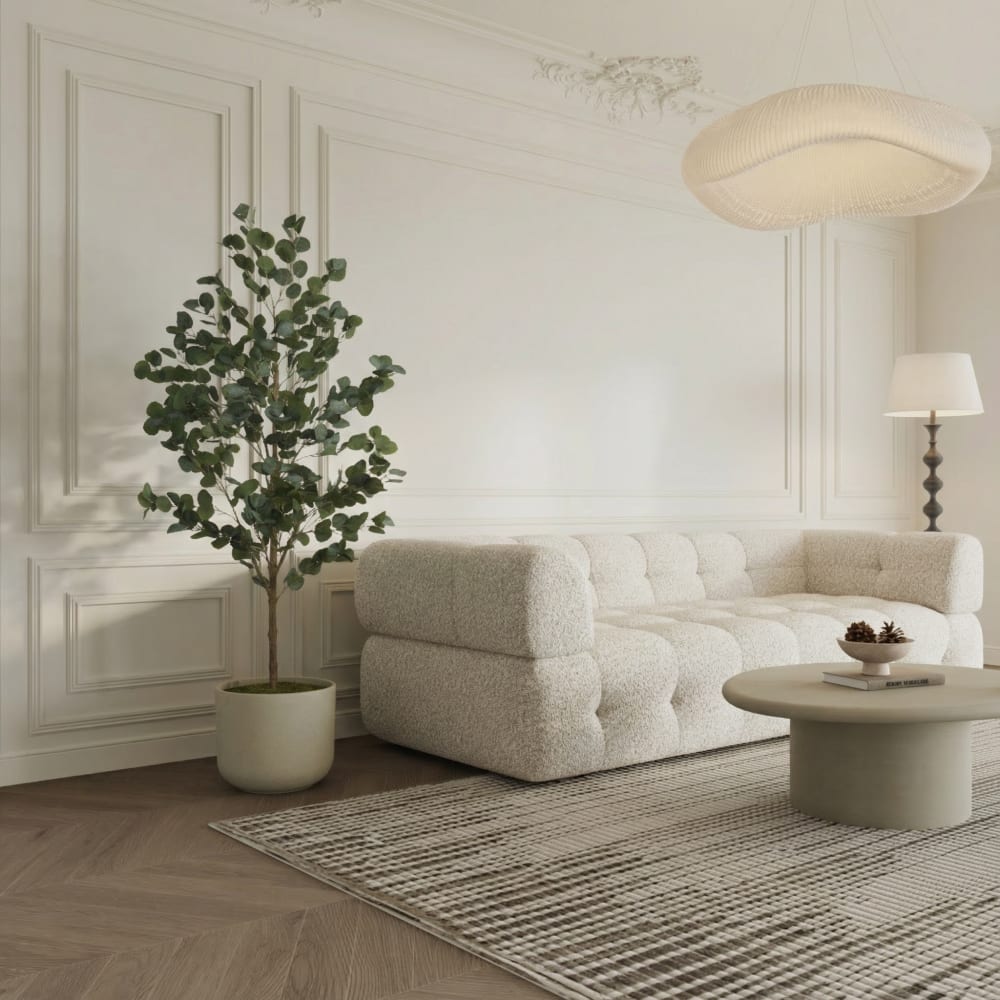 Eucalyptus en pot artificiel vert H150