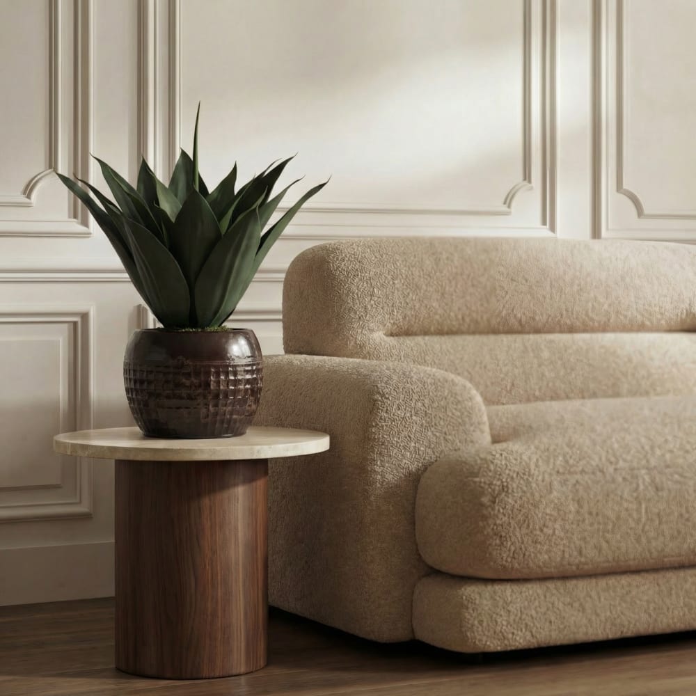 Agave en pot artificiel vert H51 - Maisons du Monde