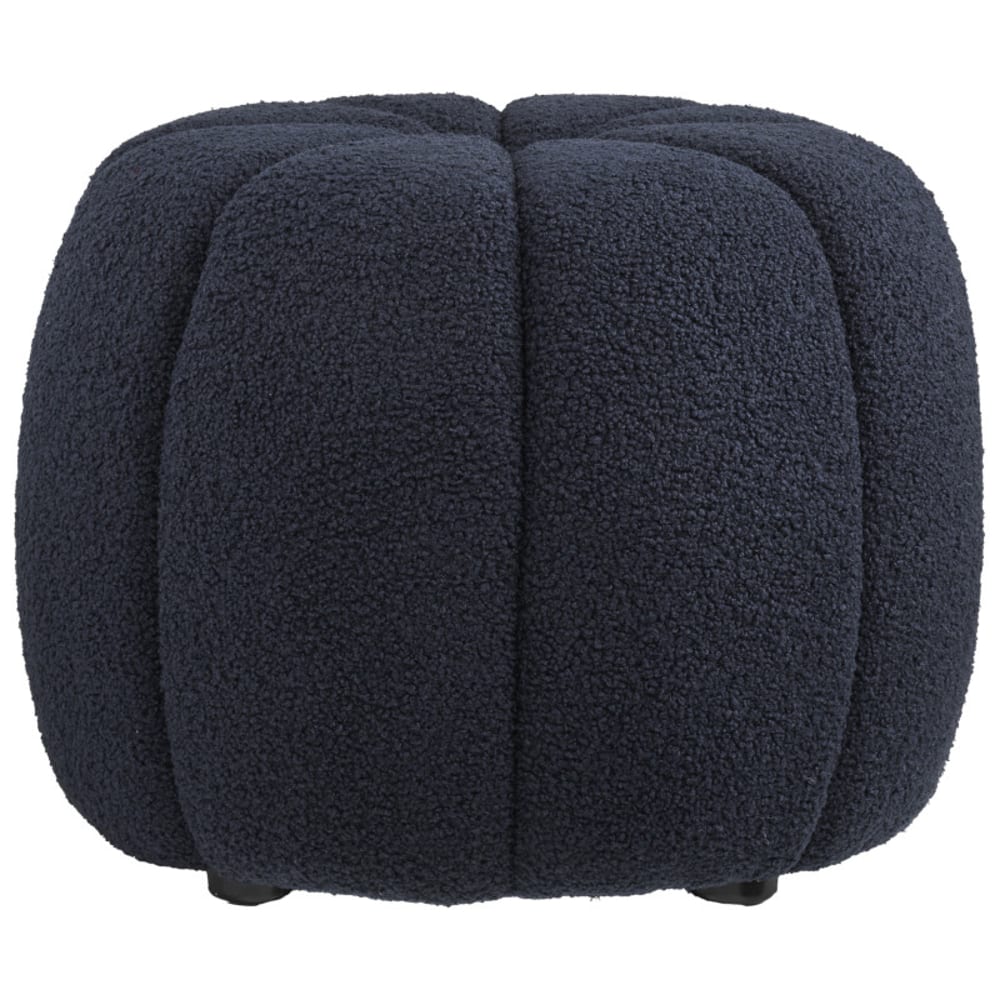 Pouf bleu marine ø48