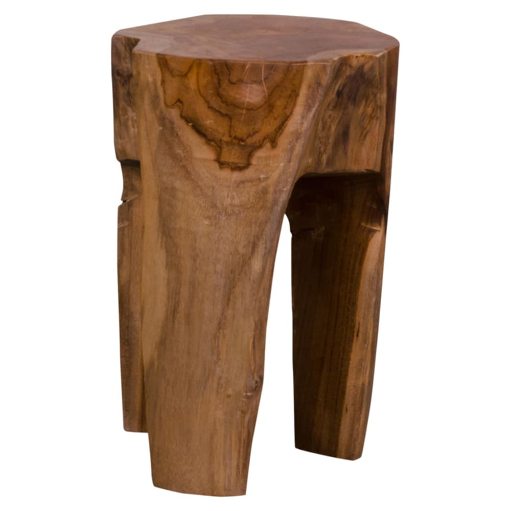 Tif- tabouret en teck massif recyclé ø26 cm
