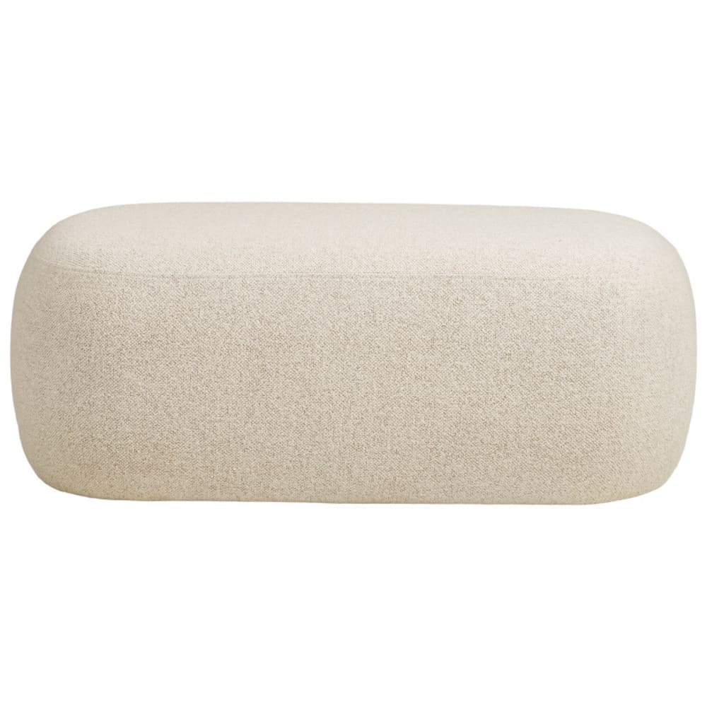 banc en tissu sable 100x50