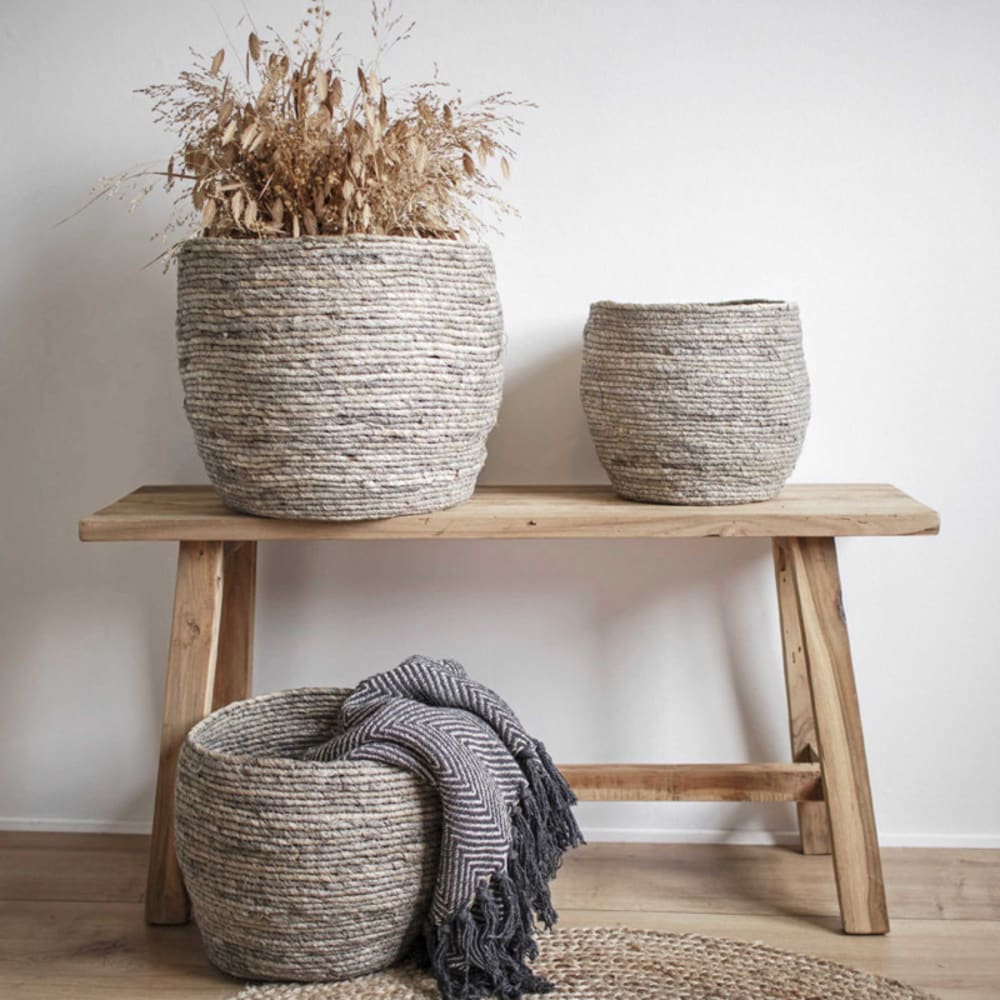 Bank aus recyceltem natürlichem Teakholz 90 cm - Maisons Du Monde