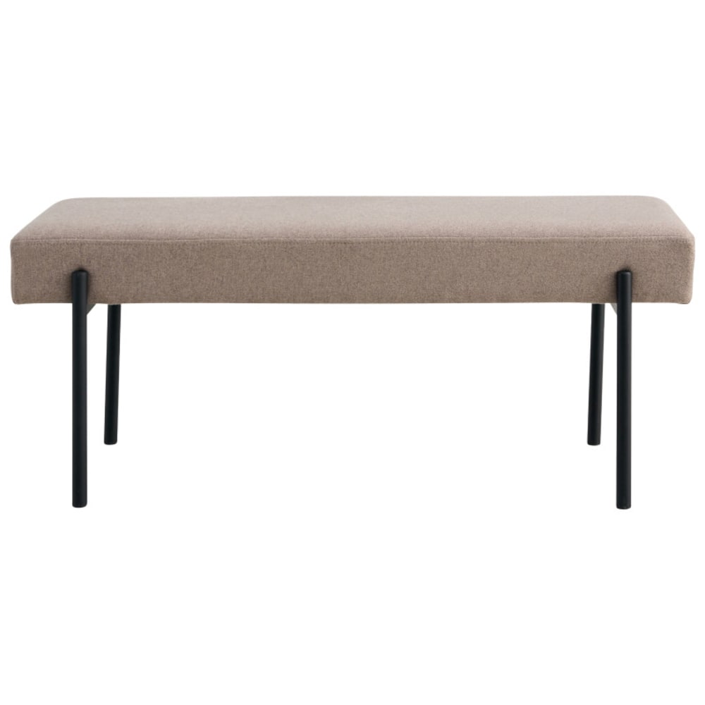 banc en tissu taupe100
