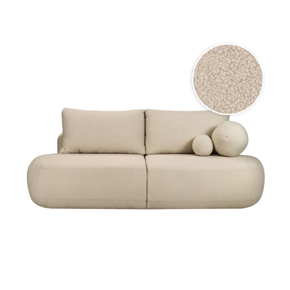 Canapé convertible fabio - places beige