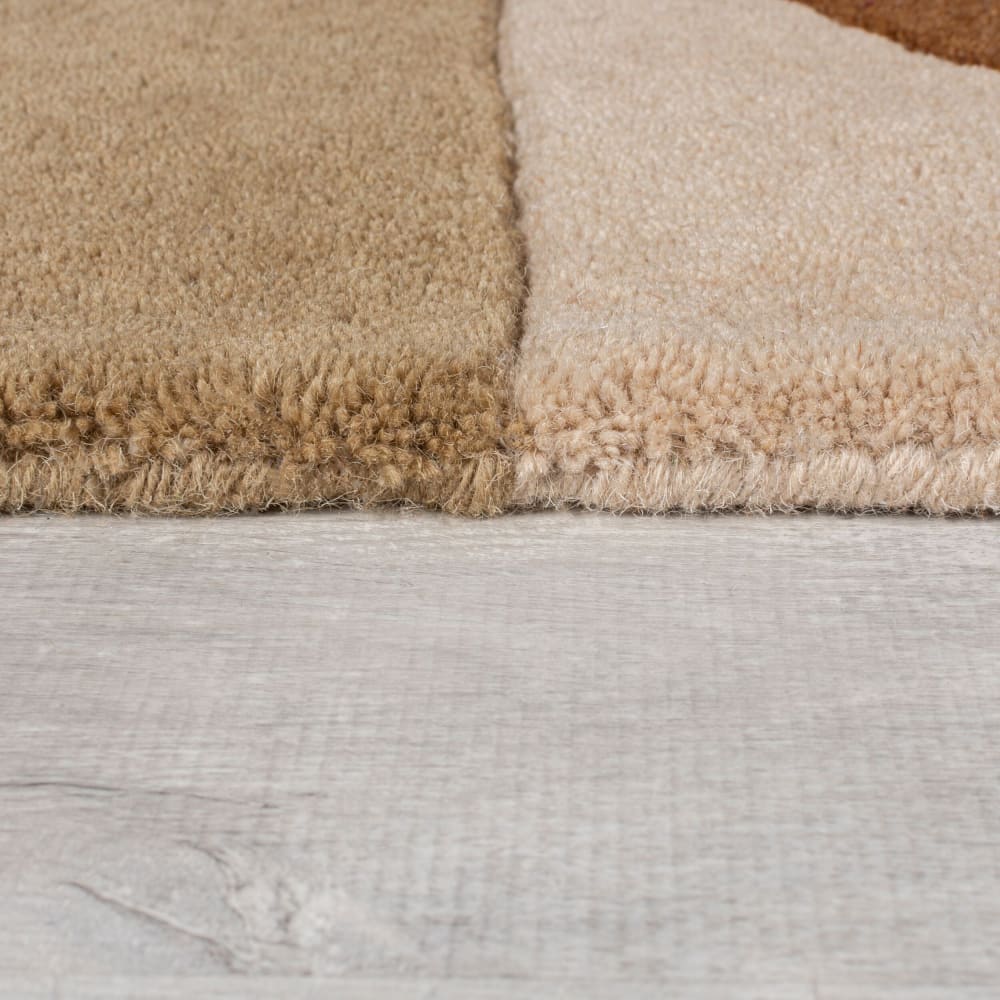 Tapis en laine beige, rose, violette, bleue et terracotta 120x170cm — vue 4