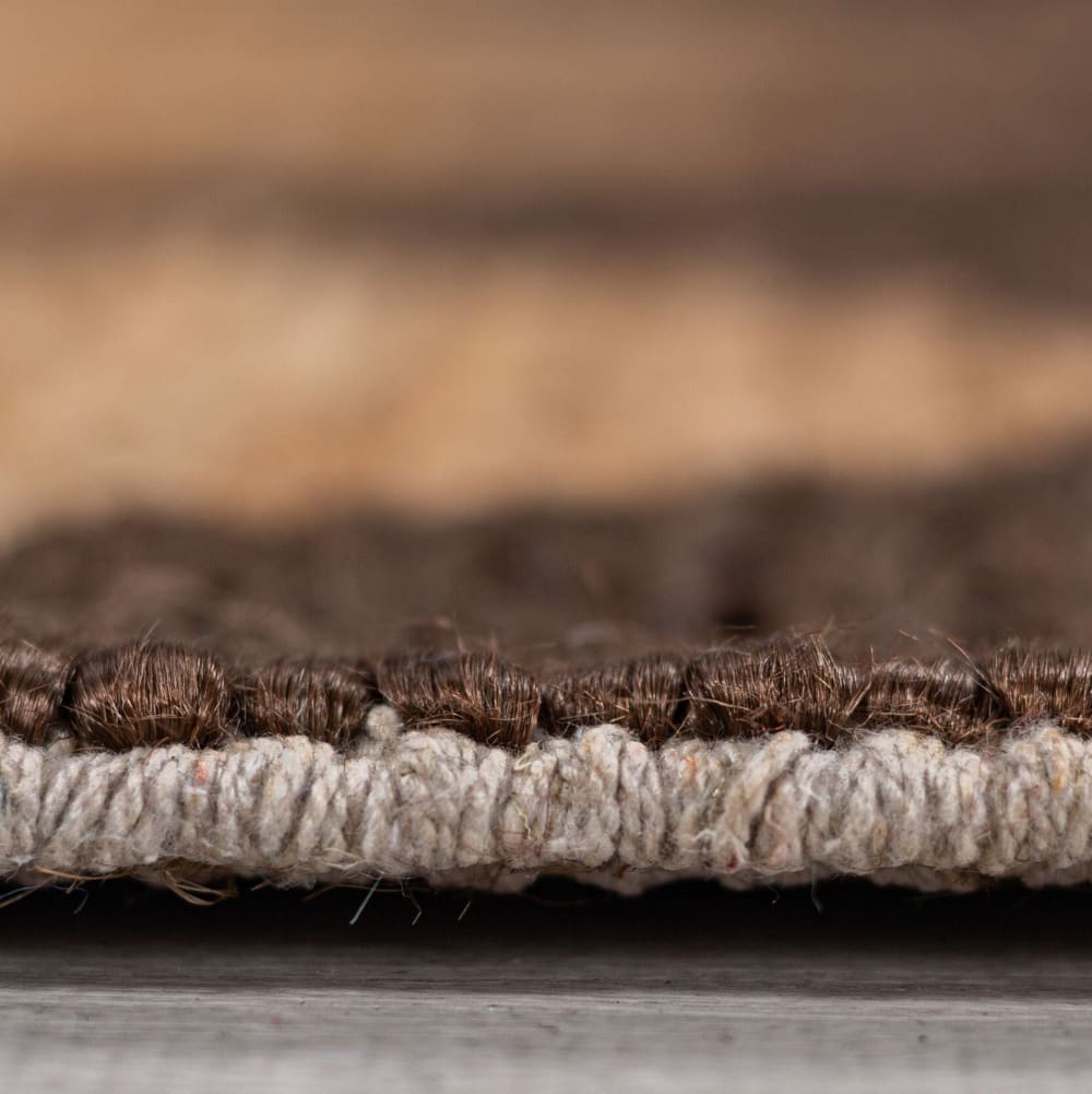 Tapis de couloir en jute marron et marron foncé 80x230cm — vue 4