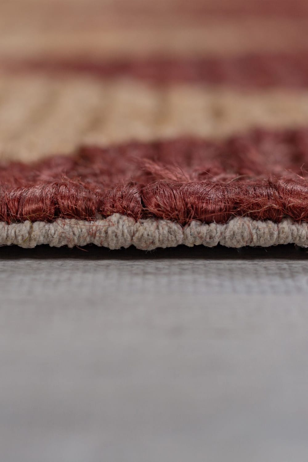 Tapis en jute marron et terracotta 160x230cm — vue 4