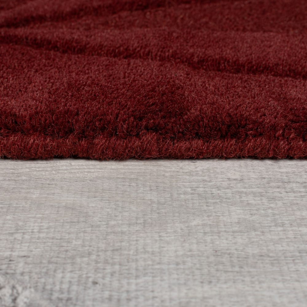 Tapis en laine rouge 160x230cm — vue 4