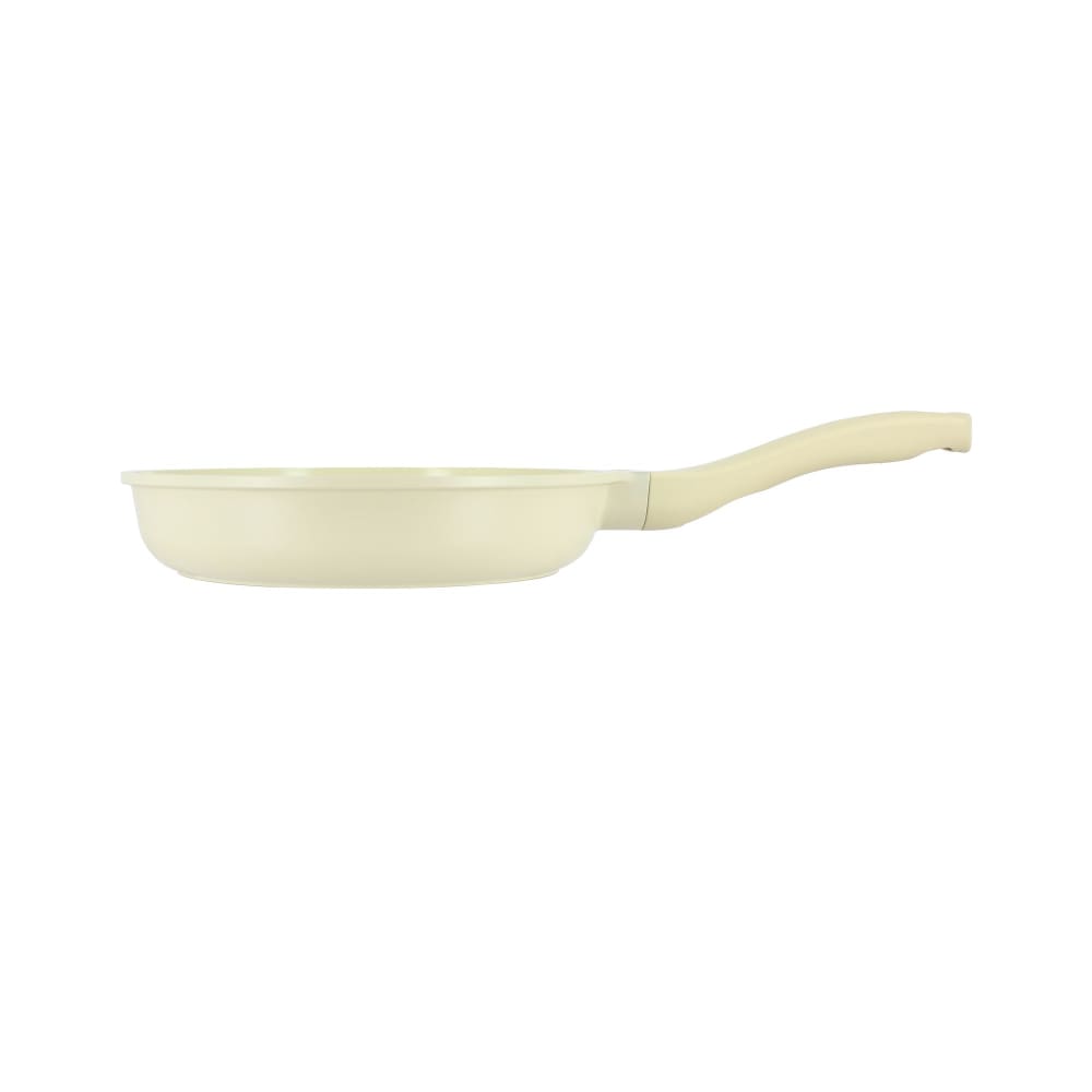 Poêle 24cm en aluminium recyclé crème - tous feux