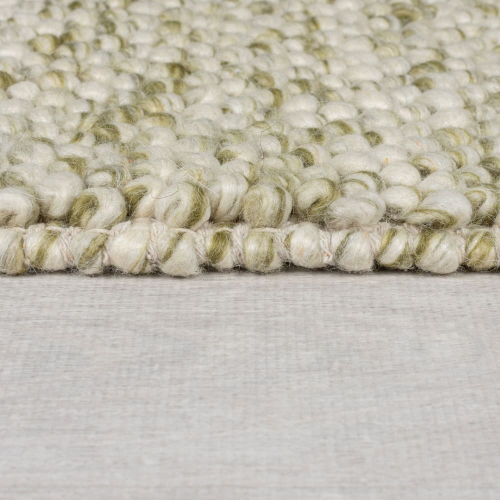 Tapis en laine effet bulle verte 160x230cm — vue 4