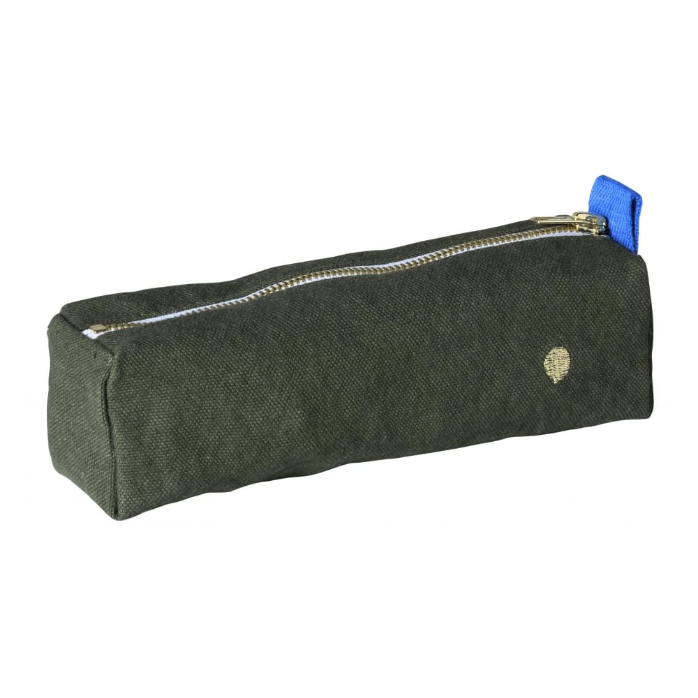 Trousse de bureau en coton bio kale 6 x 20 x 6 cm