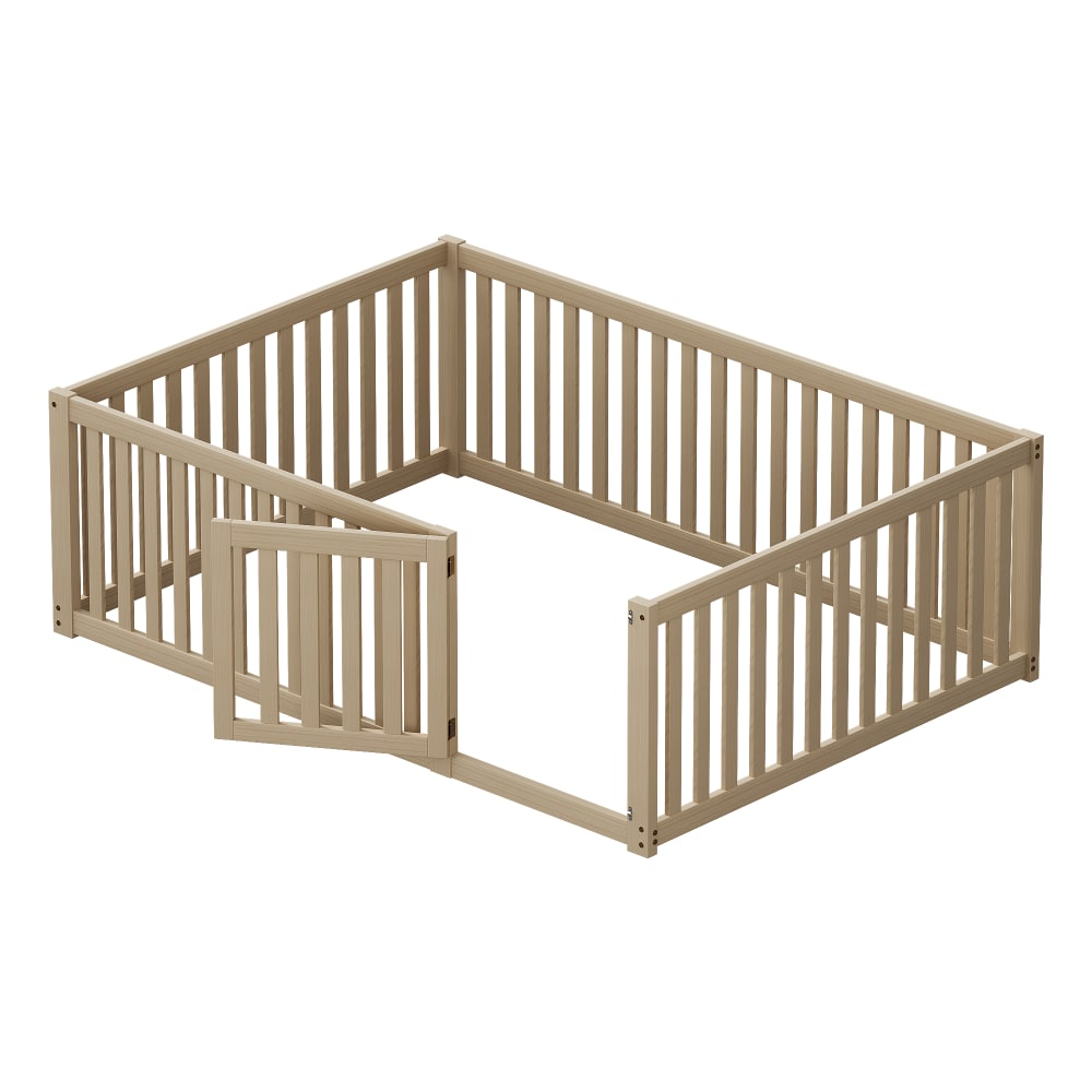 Lit enfant en bois avec - porte