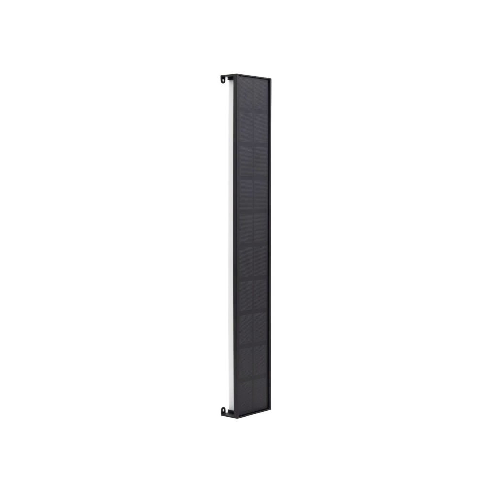 Lámparas solares de aluminio negro