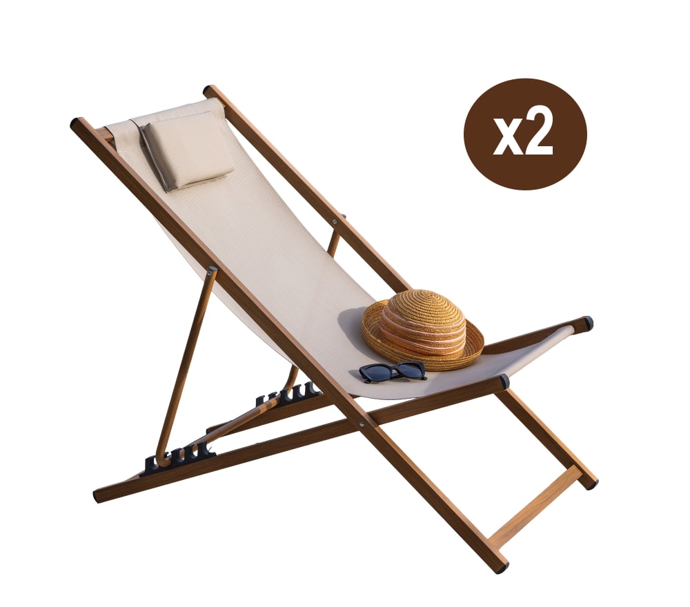 Lot de 2 chiliennes en