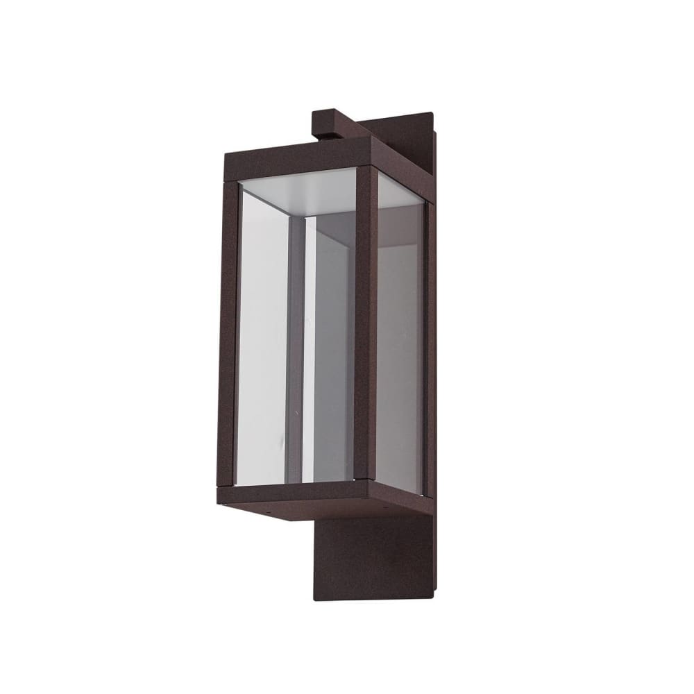 Applique exterieur led - aluminium marron