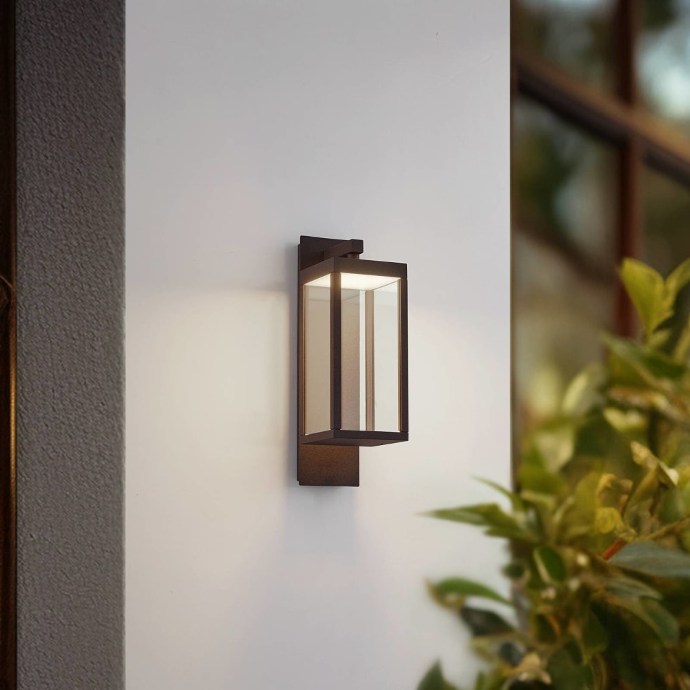 LED Außenwandleuchte aus Aluminium, braun - Maisons Du Monde