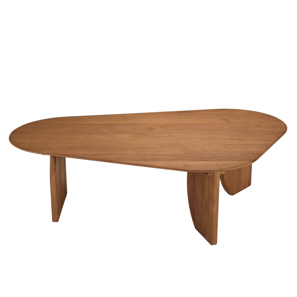Table basse forme organique - teck