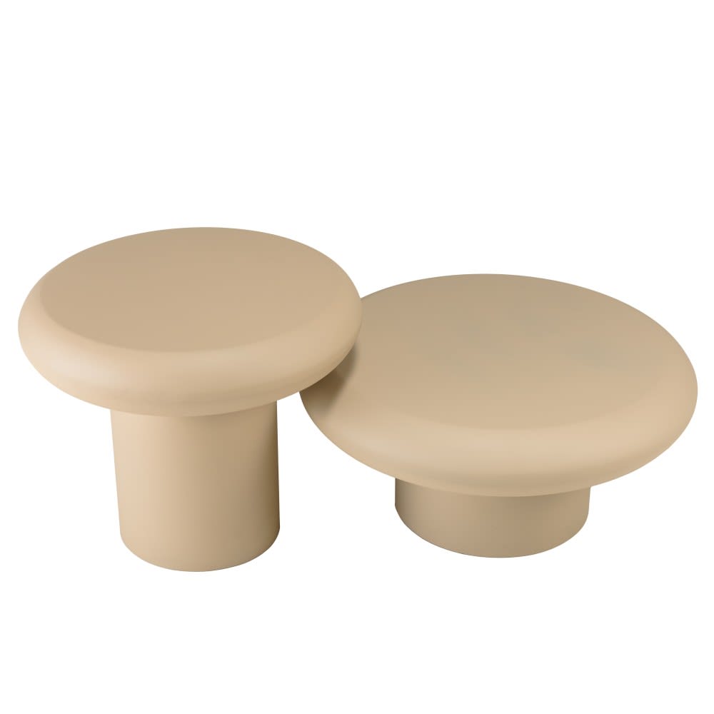 Set mit 2 Couchtischen in Pilzform - Maisons Du Monde