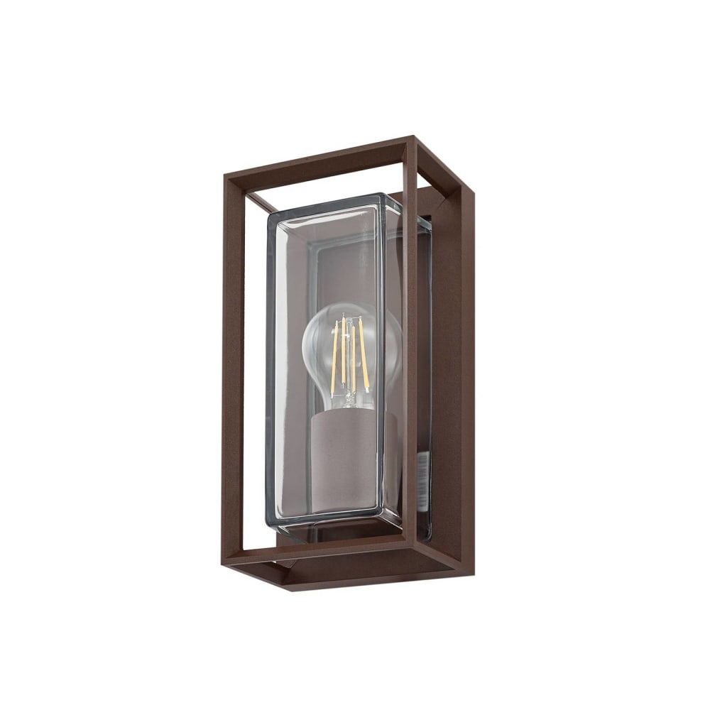 Applique exterieur en aluminium marron