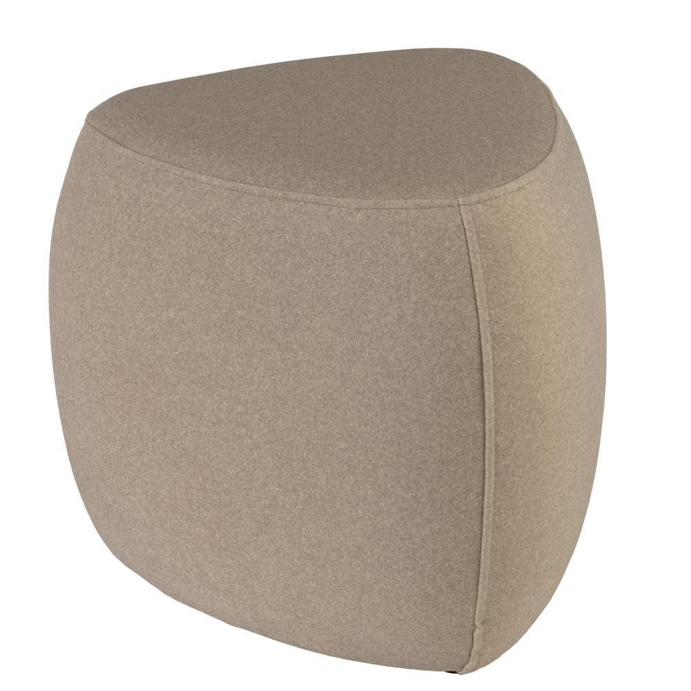Pouf forme galet en tissu