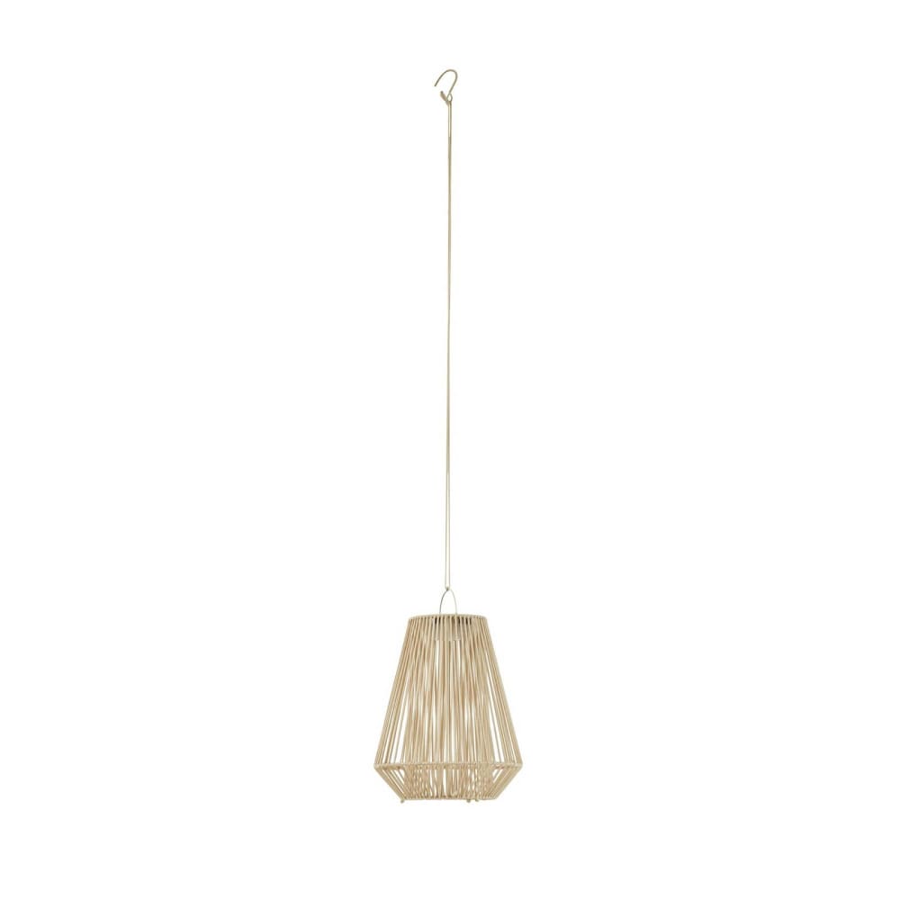 Lampe solaire en plastique beige Lampe solaire en plastique beige