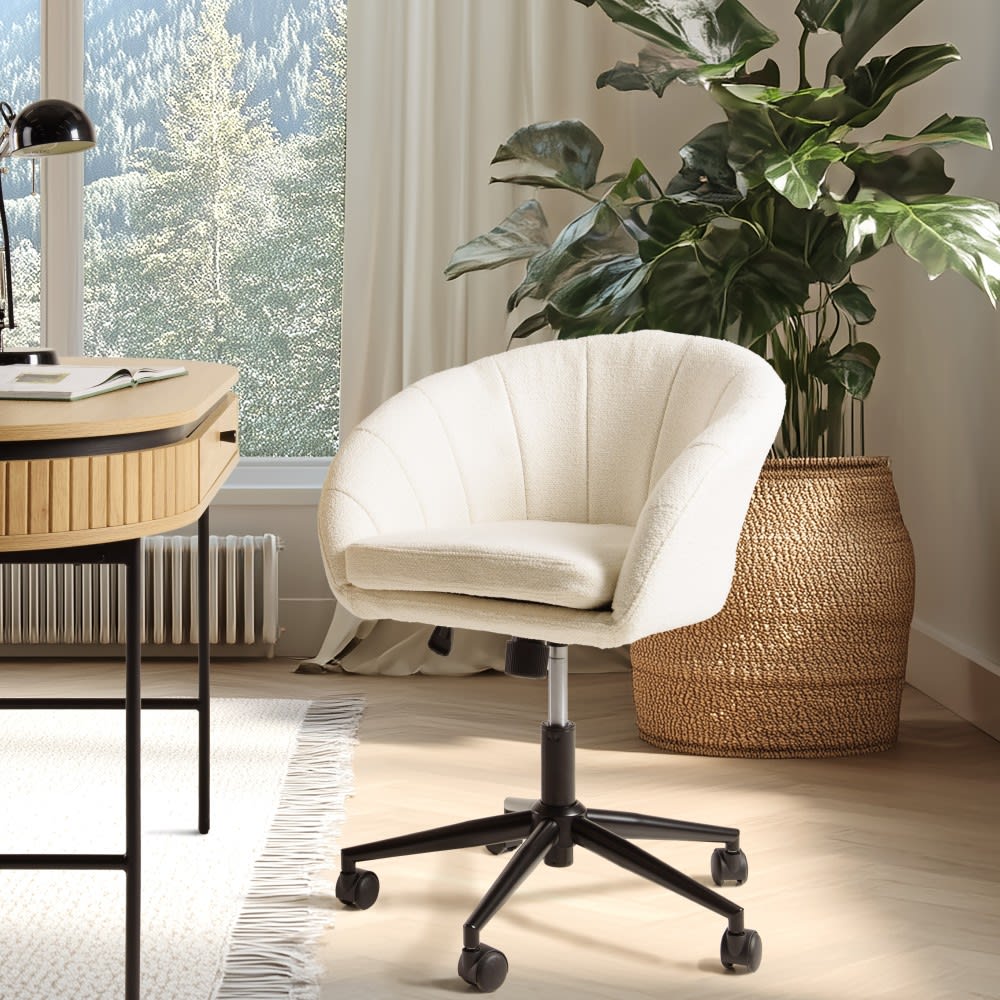 Bürostuhl mit Rollen aus Stoff - Maisons Du Monde