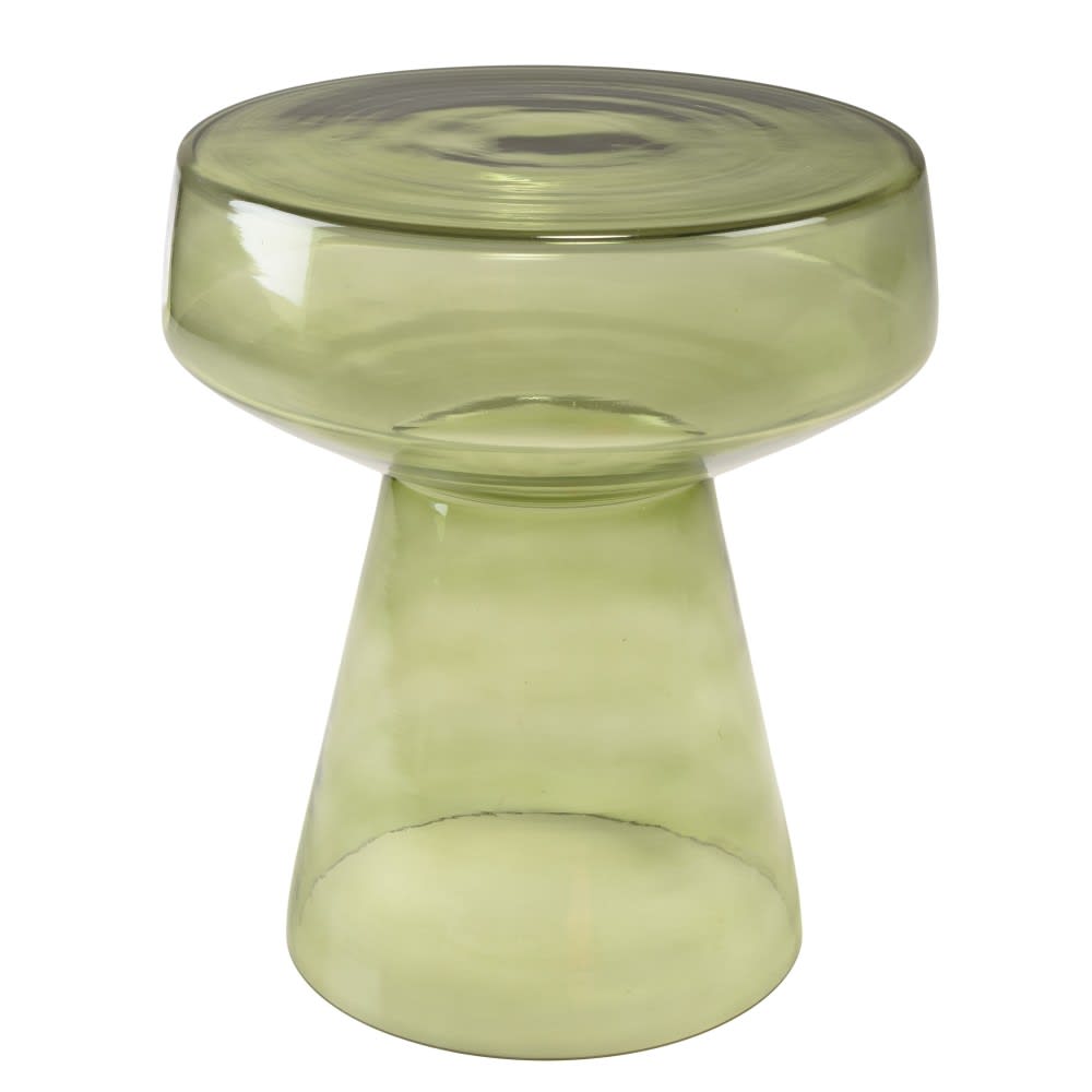 Table d'appoint design - verre couleur