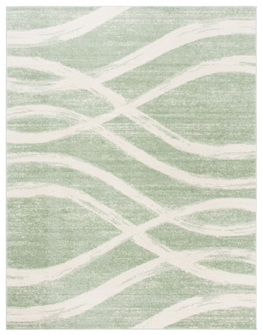 Tapis vert / neutre 244 x 305 cm