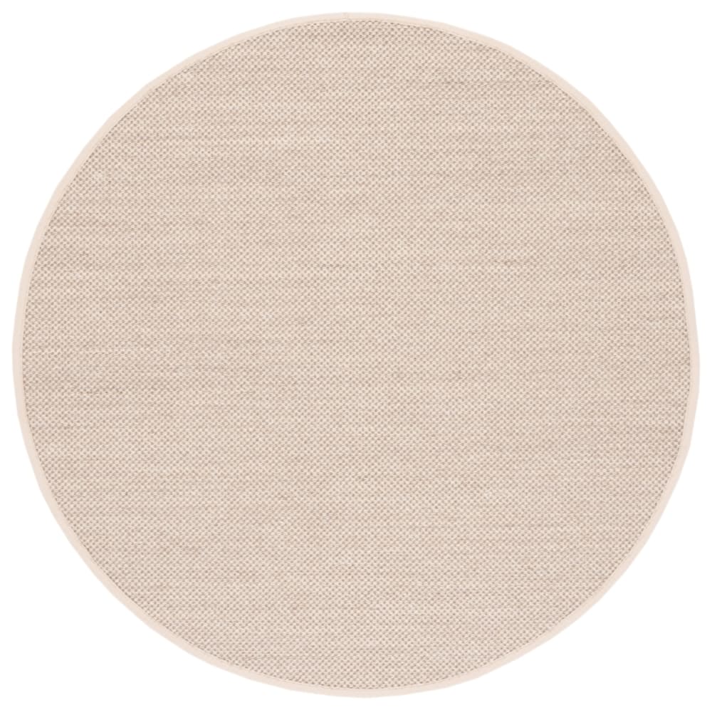 Tapis rond sisal marbre/beige 91 x 91 cm