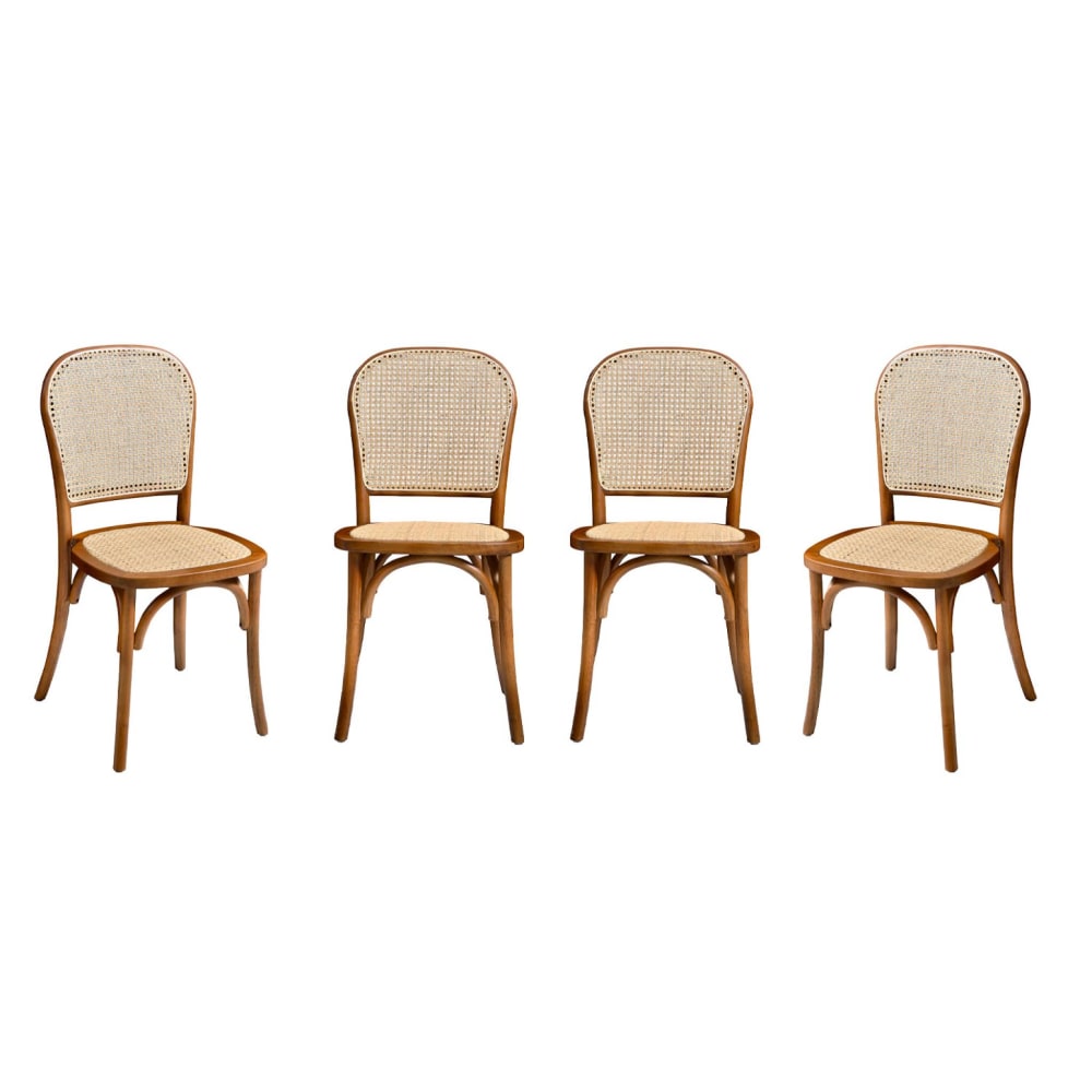 Lot de 4 chaises vintage