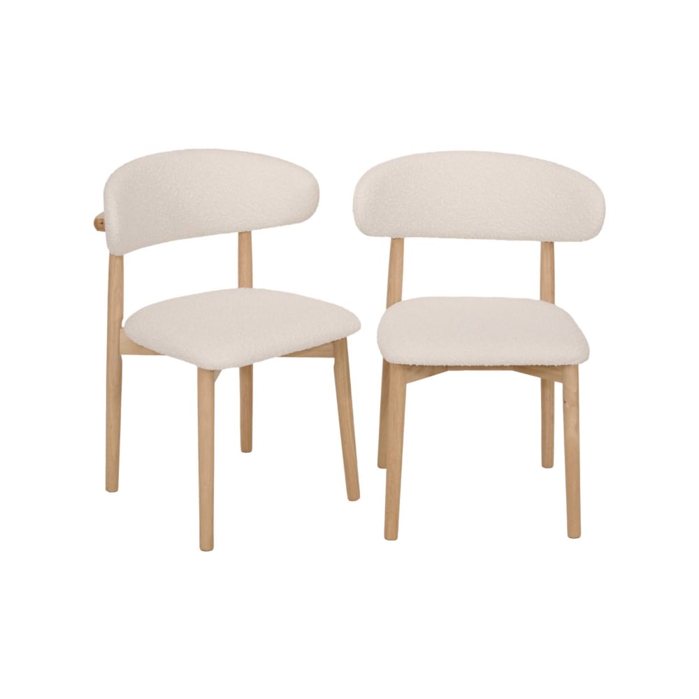 Lot de 2 chaises en bois