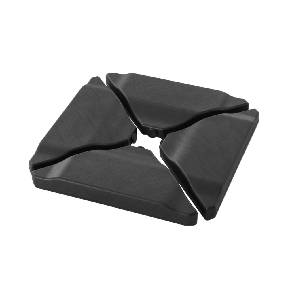 Pied triangle plastique anthracite pour parasol