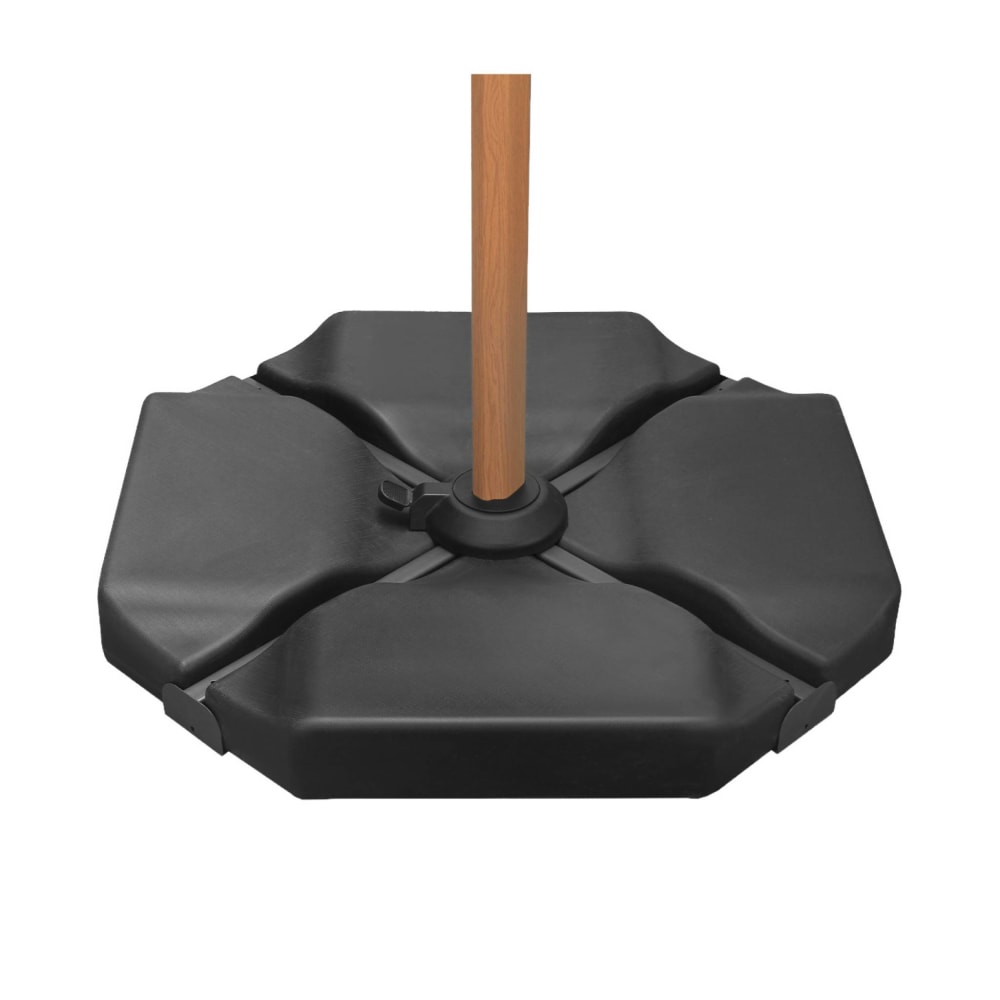 Pied triangle plastique anthracite pour parasol