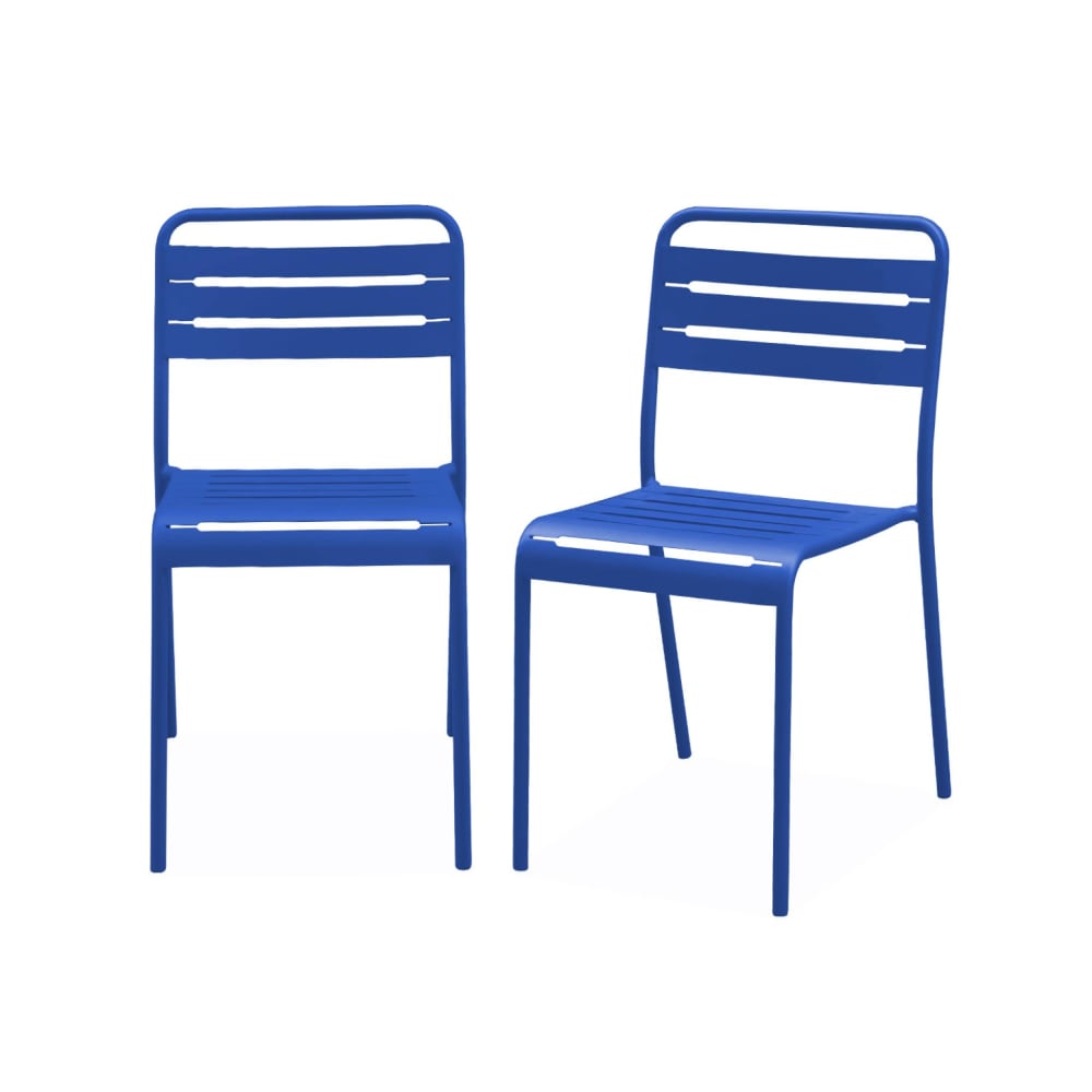 Lot 2 chaises jardin,