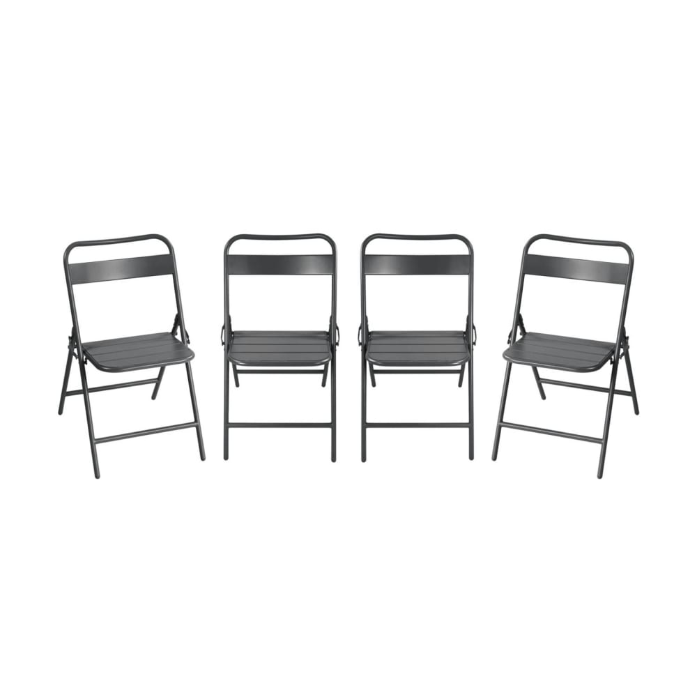Lot 4 chaises jardin
