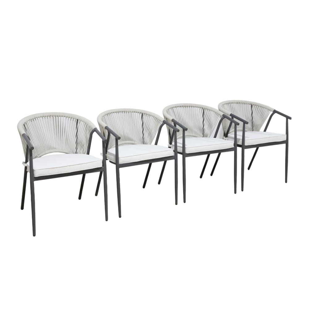 Lot de 4 fauteuils empilables