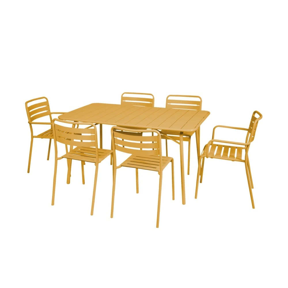 Table de jardin pliante - chaises