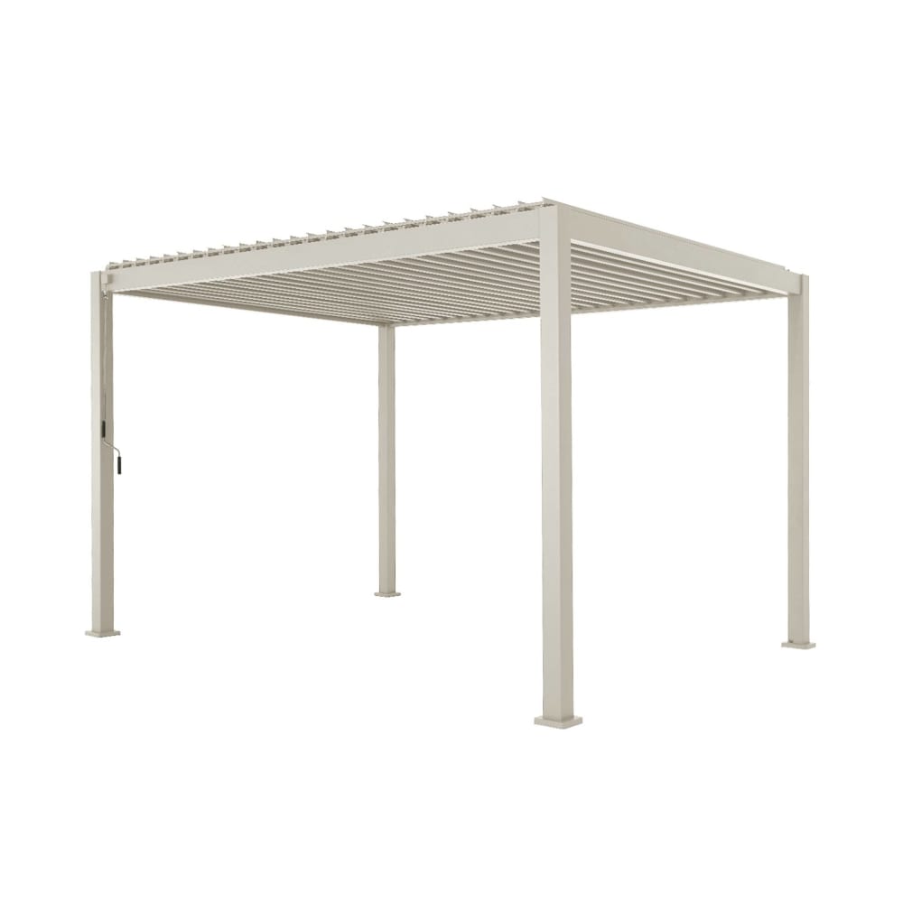 Pergola bioclimatique aluminium 4x3m beige