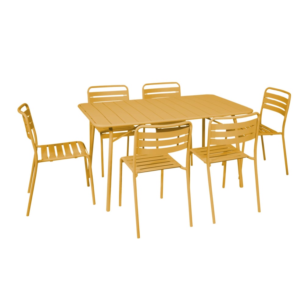 Table de jardin pliante - ocre