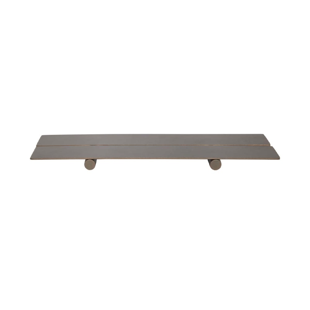 tablette de douche marron