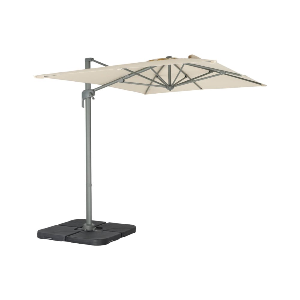 Parasol déporté rectangulaire 2x3m écru