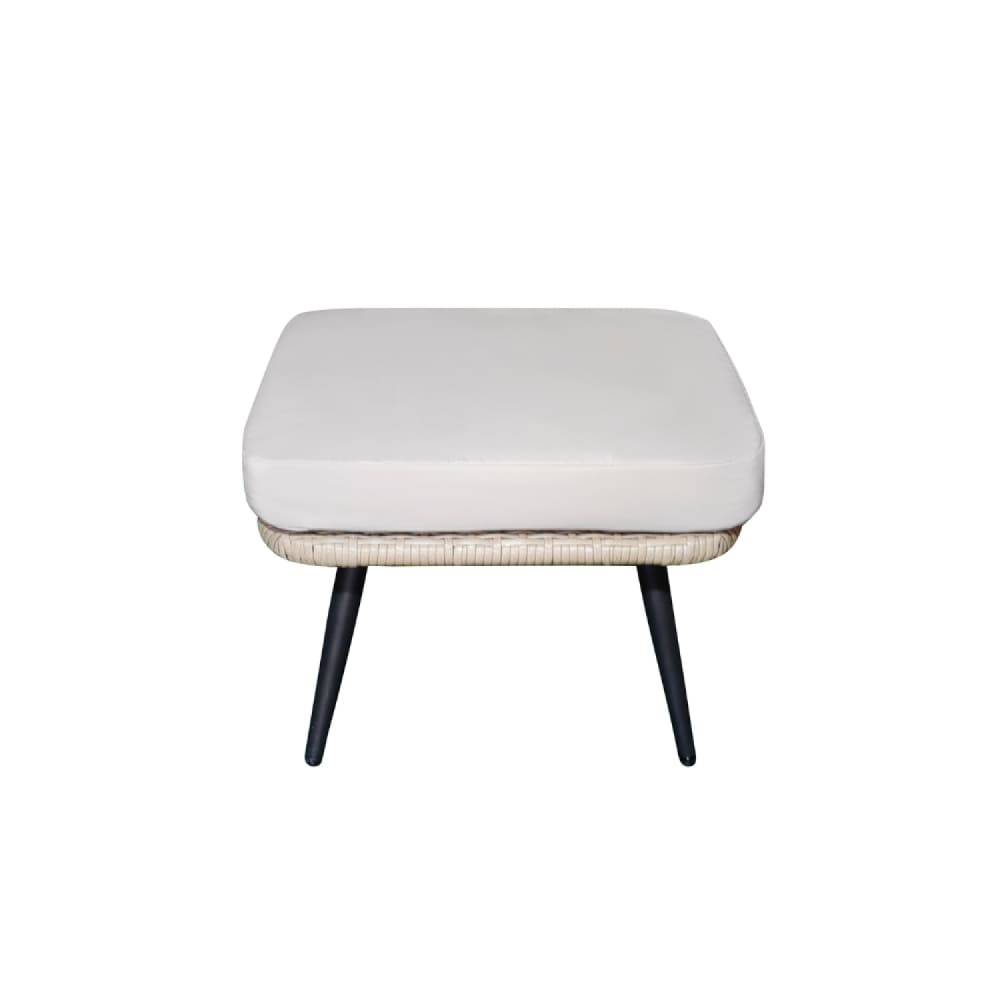 Repose-pieds extérieur avec coussin beige