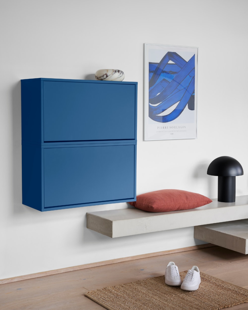 Boîte de rangement en bois H40x70x30