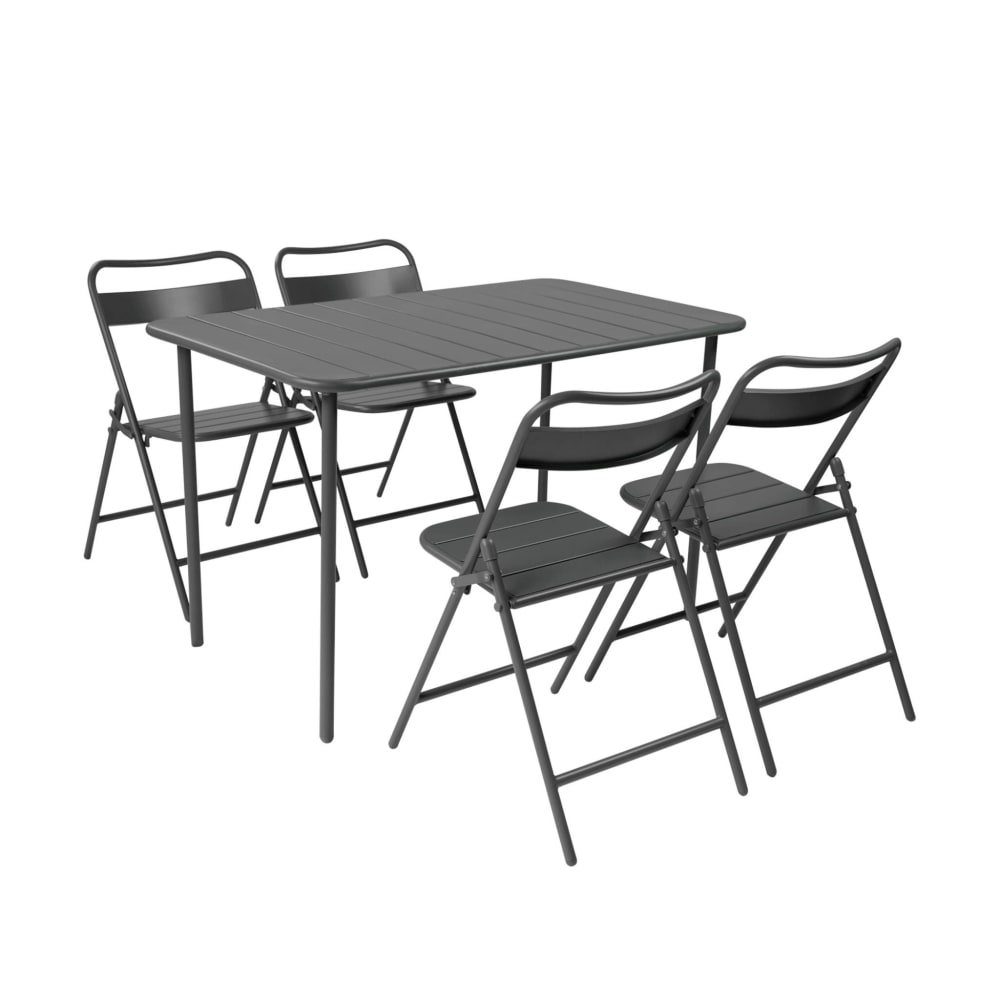 Table de jardin métal - assises