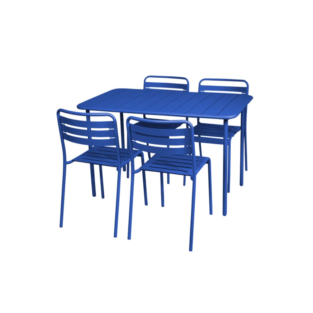Table de jardin métal - chaises