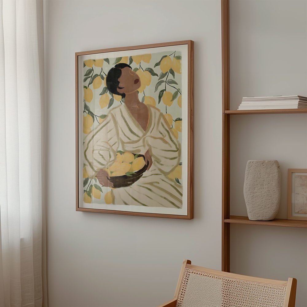 Poster zitronen ernten, 30x40 cm - Maisons Du Monde