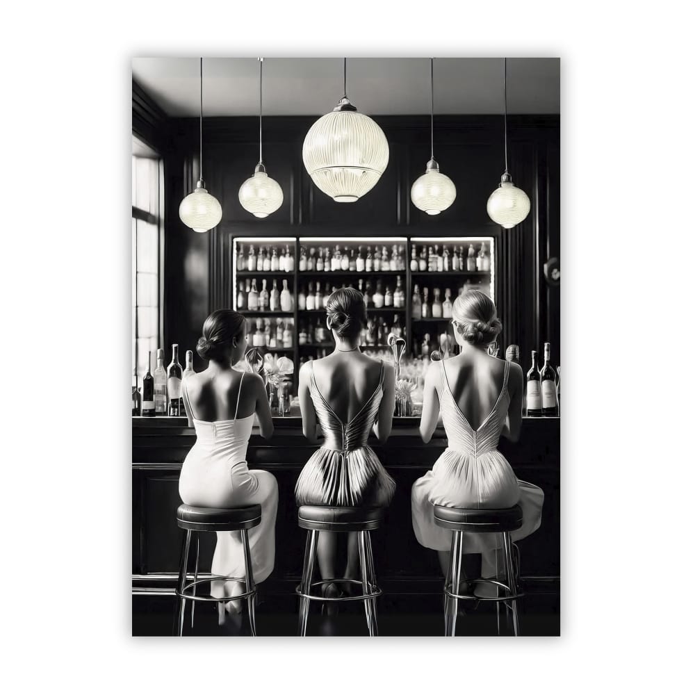 Poster Lab Poster freunde, 30x40 cm Schwarz Papier