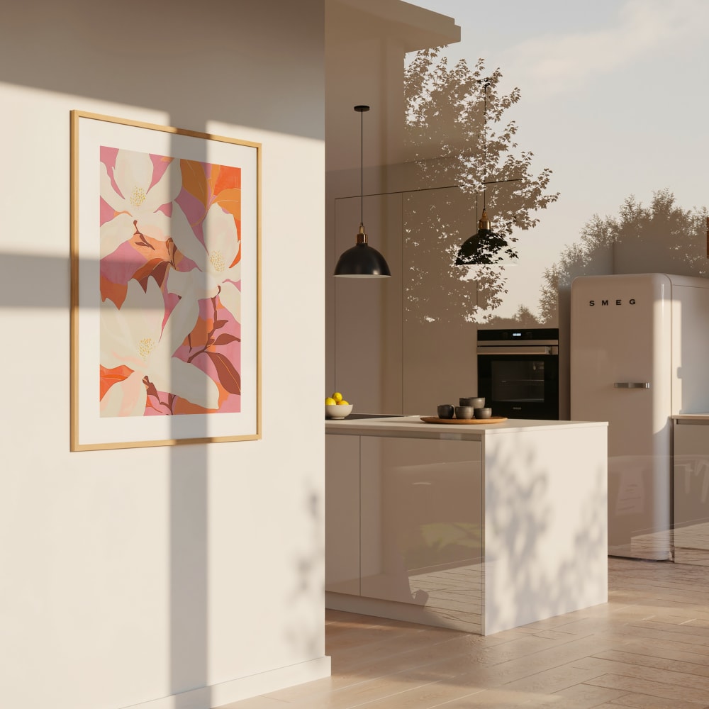Poster magnolienrosa, 50x70 cm - Maisons Du Monde