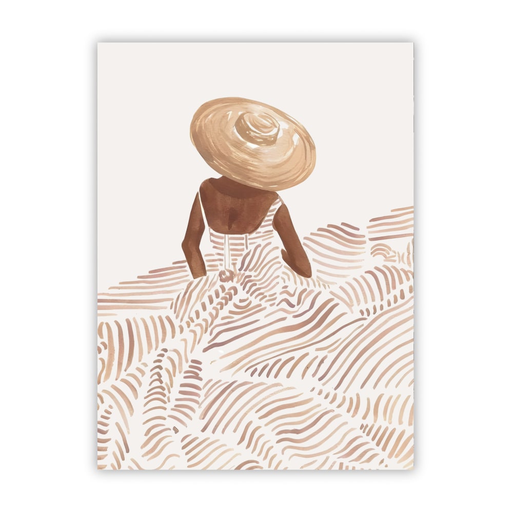 Poster Lab Poster linienkleid, 50x70 cm Mehrfarbig Papier